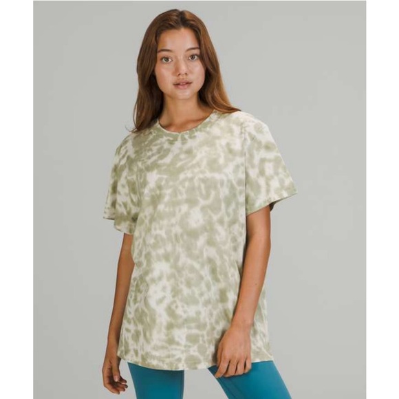 lululemon athletica Tops - Lululemon All Yours T-shirt Green Camo
